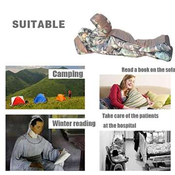 Mummy Humanoid Outdoor Camping Winter Indoor Outdoor Portable Ultralight Warm Adult Windproof Sleepi...