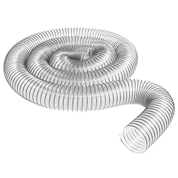 Upgrade Your Workshop with 10FT of Heavy Duty Clear PVC Dust Collection Hose Made in USA!