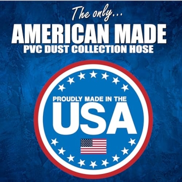 Heavy Duty Clear PVC Dust Collection Hose 10FT Flex