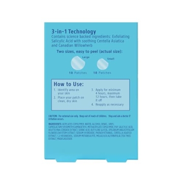 Differin Acne Patches Salicylic Acid Centella 36 Count