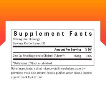 Seeking Health Zinc Lozenges - Immune, Skin, & Respiratory Health Support - Chelated Zinc Supplement...