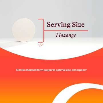 Seeking Health Zinc Lozenges - Immune, Skin, & Respiratory Health Support - Chelated Zinc Supplement to Support Healthy Skin, Hair & Eyes - 15 mg, 60 Lozenges