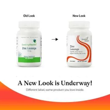 Seeking Health Zinc Lozenges - Immune, Skin, & Respiratory Health Support - Chelated Zinc Supplement to Support Healthy Skin, Hair & Eyes - 15 mg, 60 Lozenges