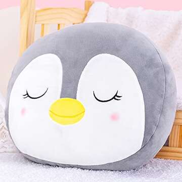Lazada Penguin Plush Pillow Toy - Perfect for Kids & Adults