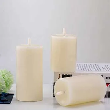 UNIVELA Real Wax Flameless Candles Set with Remote