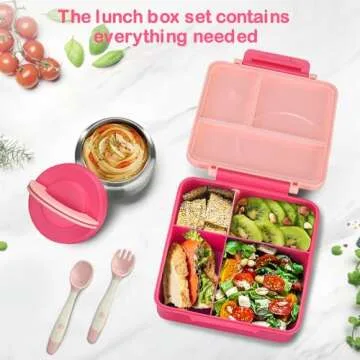 Bento Lunch Box Set with Soup Thermo for Kids