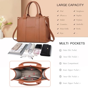 Stylish COCIFER PU Leather Tote Bag for Women