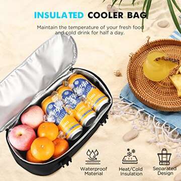 EUDELE Beach Tote with Cooler - Versatile & Durable