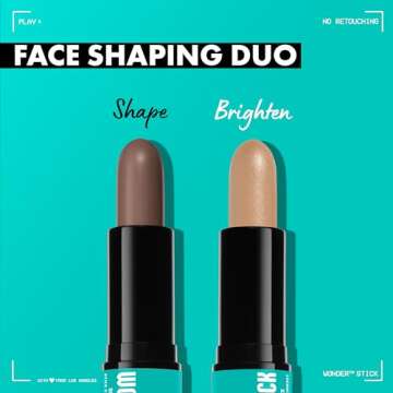 NYX PROFESSIONAL MAKEUP Wonder Stick, Face Shaping & Contouring Stick - Universal Light
