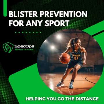 SpecOps Biosciences Athletic Ultra Thin Moleskin for Blisters and Feet. World Champion 2023 DEKA Fit & Spartan Elite Ultra Champion's Choice. 408 Sq in of Super Adhesive Mole Skin Tape.