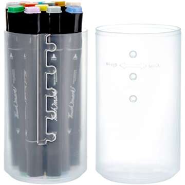 TOPZEA 4 Pack Adjustable Makeup Brush Holders for Travel