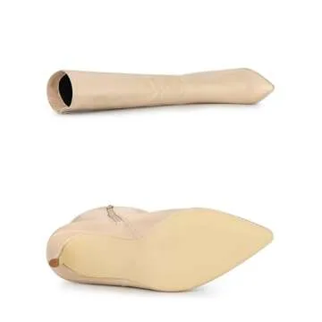 Chic Allegra K Pointed Toe Stiletto Knee High Boots