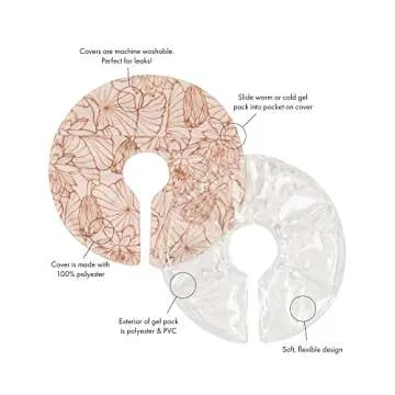 Kindred Bravely Soothing Breast Gel Pads, Hot or Cold or Breastfeeding & Pumping, 2 Pack