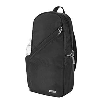 Travelon Anti-Theft Classic Sling Bag,Black, One Size