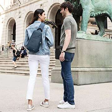 Travelon Anti-Theft Classic Sling Bag,Black, One Size