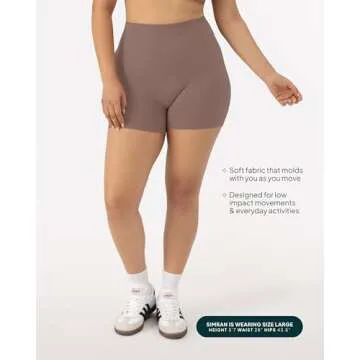 PAVOI ACTIVE Soft Yoga Workout Shorts - Butt Sculpting 4"
