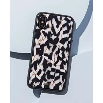 Sonix Black Tort Case for iPhone X/XS Protective Luxe Tortoise Shell Case for Apple iPhone X, iPhone Xs