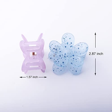 Vibrant 9 PCS Large Flower Hair Clips for Everyday Use