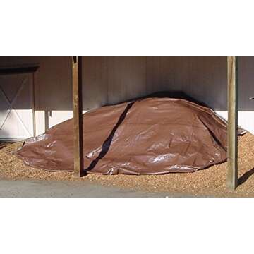 12' x 20' Foremost Tarp 21220 Silver/Brown Dry Top Silver Brown 10-Mil Heavy Duty Reversible Tarp