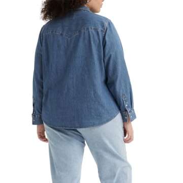 Levi's Women's Size Ultimate Western Shirt (Also Available, Mighty Fine, 2X-Large Plus