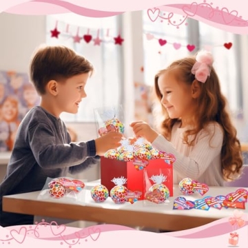 24 Pack Kids Valentines Day Gifts with Stress Balls
