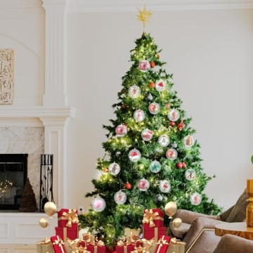 Christmas Ornament Balls 20 Pack DIY Fillable Baubles