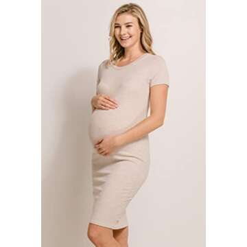 Stylish LaClef Maternity Dress for Moms-to-Be