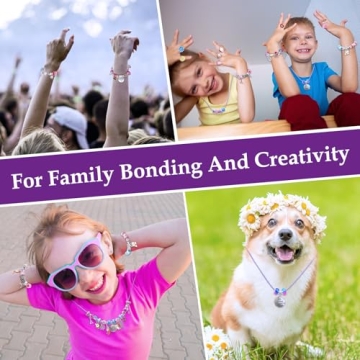 FOVRPUIB Charm Bracelet Making Kit for Creative Girls