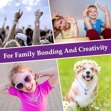 FOVRPUIB Charm Bracelet Making Kit for Creative Girls