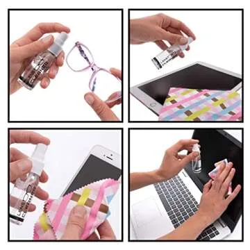 Lens Cleaning Spray Travel Kit for Glasses & Sunglasses