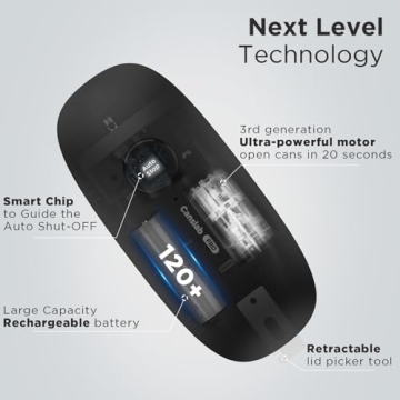 Canslab Ultrablade PRO Electric Can Opener for Easy Use