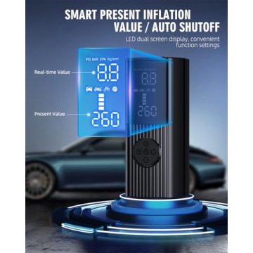 Portable Tire Inflator – 180PSI & Fast Recharge