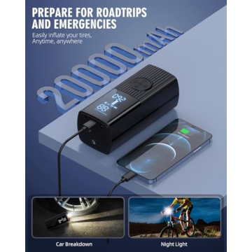 Portable Tire Inflator – 180PSI & Fast Recharge