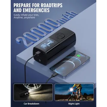 Portable Tire Inflator – 180PSI & Fast Recharge