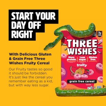 Three Wishes Fruity Cereal Gluten-Free Plant-Based Breakfast