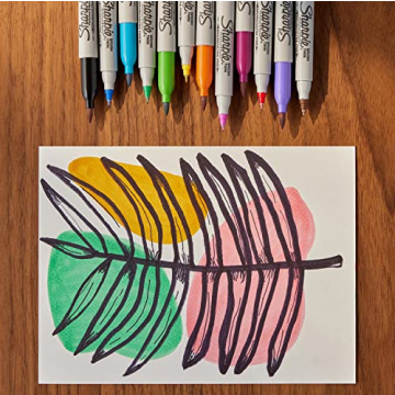 Sharpie Brush Twin Markers - Vibrant Art Tools, 12 Count