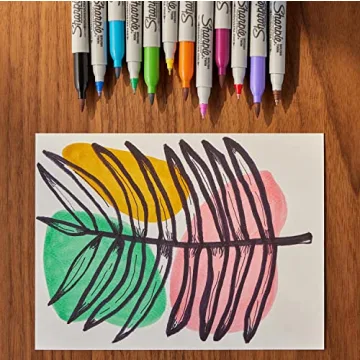 Sharpie Brush Twin Markers - Vibrant Art Tools, 12 Count