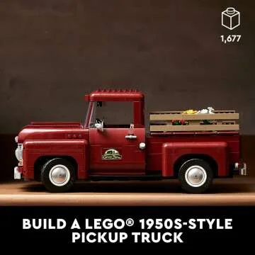 LEGO Icons 1950s Pickup Truck Building Set 10290