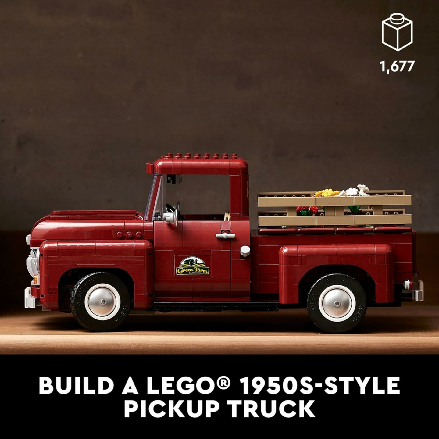 LEGO Icons 1950s Pickup Truck Building Set 10290