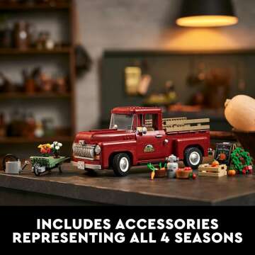LEGO Icons 1950s Pickup Truck Building Set 10290