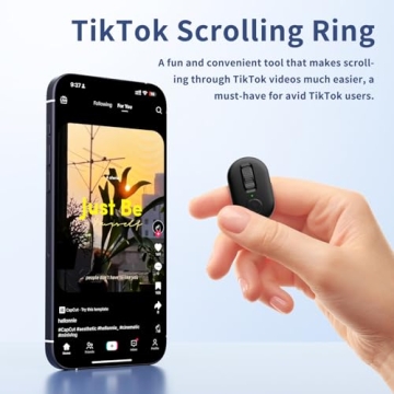 Bluetooth Scrolling Ring for TikTok and Kindle