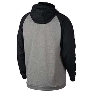 Nike Men's Dry Utility Core Hooded Jacket (Dk Grey Heather/Black, X-Large)