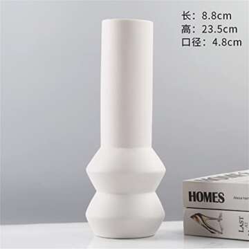 Northern European-Style Home Decor Ceramic Vase Crafts Dried Flower Roman Style Livingroom Decoratio...