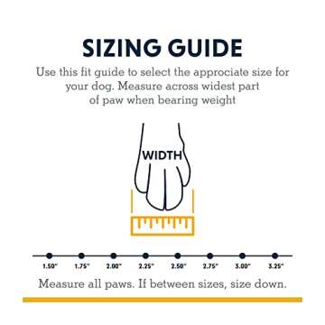 Ruffwear, Grip Trex Dog Boots, Outdoor Booties with Rubber Soles for Hiking and Running, Obsidian Black, 2.50 in