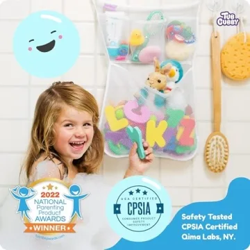 Durable Mesh Bath Toy Organizer Tub Cubby with Suction Cups