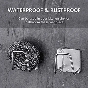 Premium Stainless Steel Sponge Holders Rustproof Waterproof