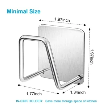 Premium Stainless Steel Sponge Holders Rustproof Waterproof