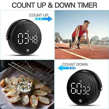 Hevimo Digital Kitchen Timer with Adjustable Volume Features
