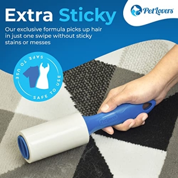 PetLovers Extra Sticky Lint Roller Set for Pet Hair