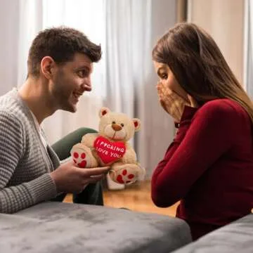 10 Inch Plush Teddy Bear Gift for Valentine's Day Delight